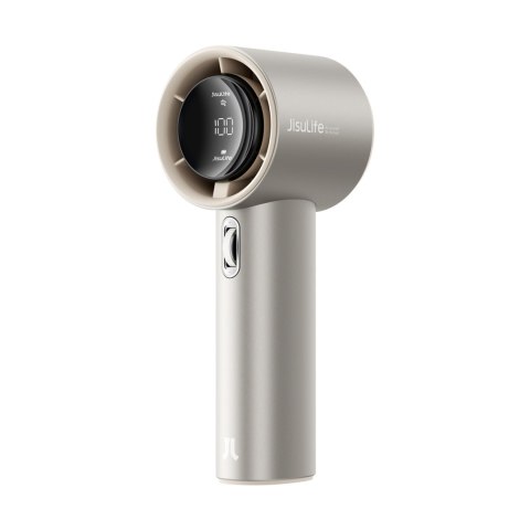 Mini wiatrak wentylator przenośny metalowy USB-C 5000mAh - jasnobrązowy Mini wiatrak wentylator przenośny metalowy USB-C 5000mAh - jasnobrązowy