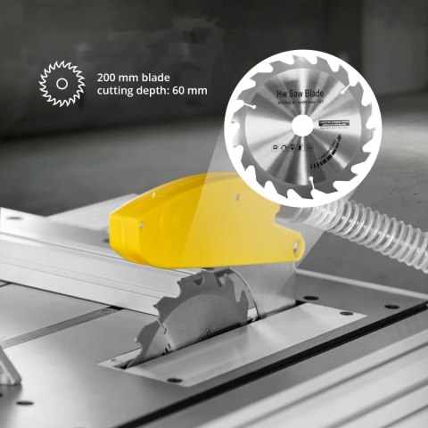 Piła pilarka tarczowa stołowa do drewna śr. 200 mm 400 V 1100 W