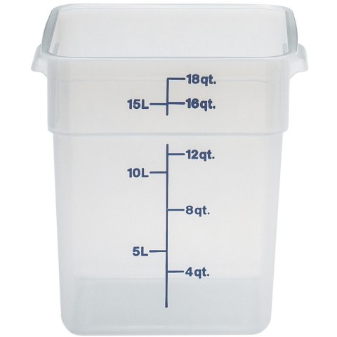 Pojemnik spożywczy CamSquare 17.2 l 256x310x320 mm - transparentny Pojemnik spożywczy CamSquare 17.2 l 256x310x320 mm - transparentny