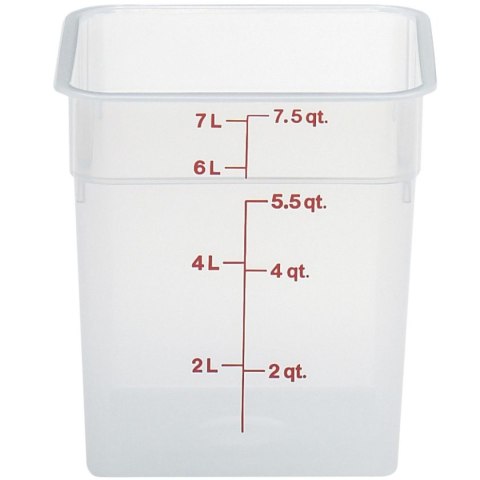 Pojemnik spożywczy CamSquare 7.6 l 215x215x230 mm - transparentny Pojemnik spożywczy CamSquare 7.6 l 215x215x230 mm - transparentny