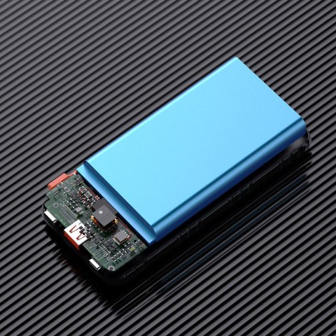 Powerbank 20000mAh 22.5W PD USB-C USB-A z wbudowanymi kablami iPhone Lightning USB-C - czarny Powerbank 20000mAh 22.5W PD USB-C USB-A z wbudowanymi kablami iPhone Lightning USB-C - czarny