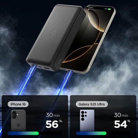 Powerbank 30000mAh 30W USB-A USB-C - czarny Powerbank 30000mAh 30W USB-A USB-C - czarny