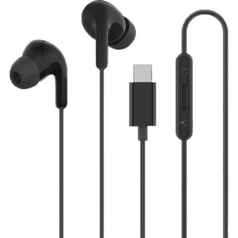 Słuchawki przewodowe douszne z pilotem Xiaomi BHR8930GL USB-C - czarne Słuchawki przewodowe douszne z pilotem Xiaomi BHR8930GL USB-C - czarne