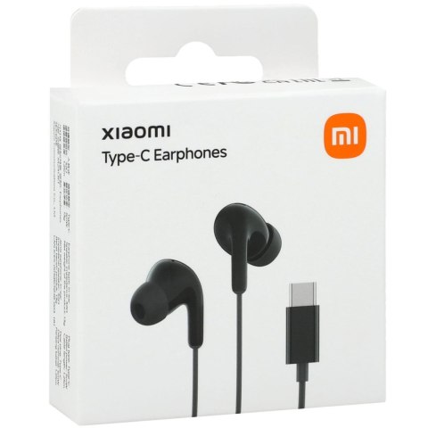 Słuchawki przewodowe douszne z pilotem Xiaomi BHR8930GL USB-C - czarne Słuchawki przewodowe douszne z pilotem Xiaomi BHR8930GL USB-C - czarne