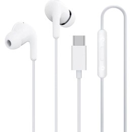 Słuchawki przewodowe douszne z pilotem Xiaomi BHR8931GL USB-C - białe