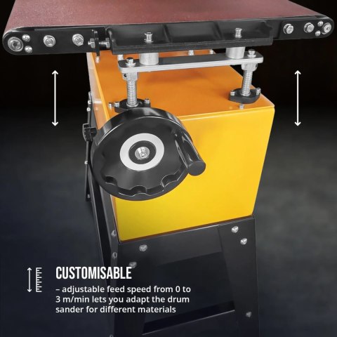 Szlifierka szerokotaśmowa do metalu drewna tworzyw szer. 450 mm 1500 W Szlifierka szerokotaśmowa do metalu drewna tworzyw szer. 450 mm 1500 W