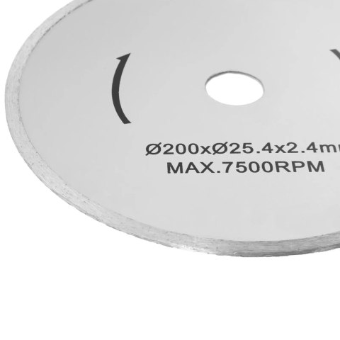 Tarcza tnąca do przecinarki do glazury śr. 200 mm otwór śr. 25.4 mm Tarcza tnąca do przecinarki do glazury śr. 200 mm otwór śr. 25.4 mm