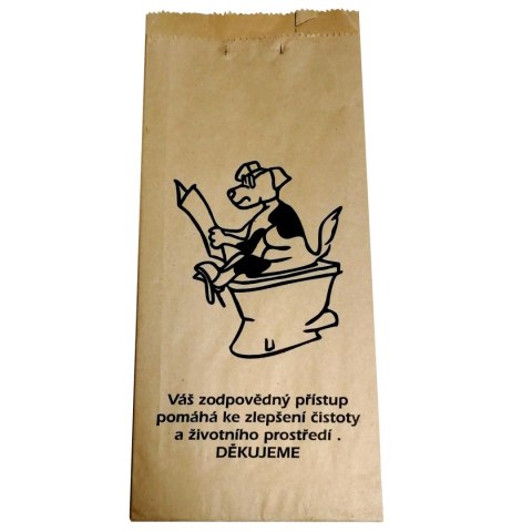 Torebki papierowe z łopatką kartonową na psie odchody FEDOG CZ 25szt. Torebki papierowe z łopatką kartonową na psie odchody FEDOG CZ 25szt.