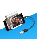 Adapter przejściówka kabel OTG z USB 3.0 na USB-C - czarny Adapter przejściówka kabel OTG z USB 3.0 na USB-C - czarny