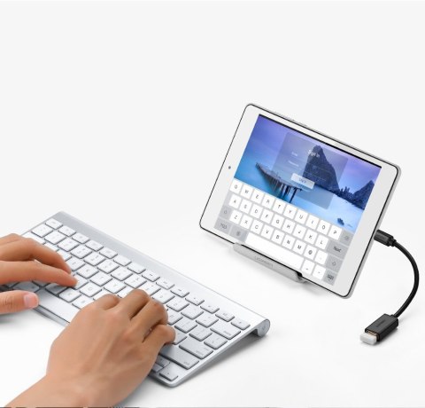 Adapter przejściówka kabel OTG z USB 3.0 na USB-C - czarny Adapter przejściówka kabel OTG z USB 3.0 na USB-C - czarny