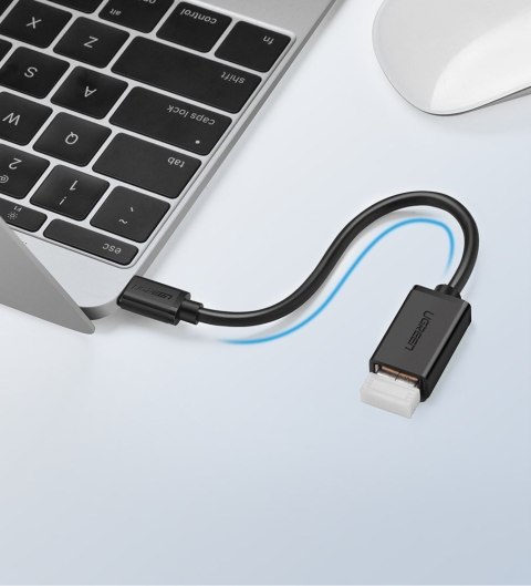 Adapter przejściówka kabel OTG z USB 3.0 na USB-C - czarny Adapter przejściówka kabel OTG z USB 3.0 na USB-C - czarny