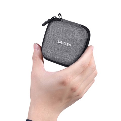 Etui pokrowiec orgaznizer saszetka wielofunkcyjna na akcesoria 6.5x7x4cm szary Etui pokrowiec orgaznizer saszetka wielofunkcyjna na akcesoria 6.5x7x4cm szary