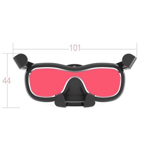 Grawitacyjny uchwyt samochodowy do smartfona na kratkę nawiewu z odświeżaczem srebrny Grawitacyjny uchwyt samochodowy do smartfona na kratkę nawiewu z odświeżaczem srebrny