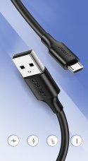 Kabel przewód USB - micro USB 2A 2m czarny