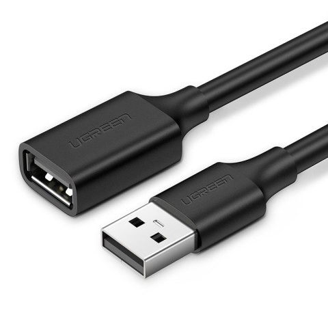 Przedłużacz do kabla przewodu USB 1m czarny Przedłużacz do kabla przewodu USB 1m czarny