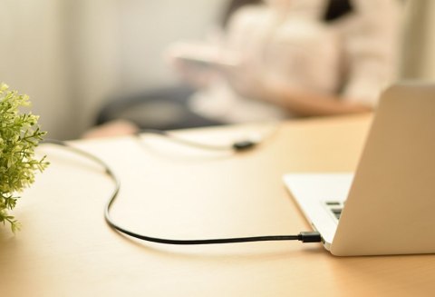 Przedłużacz do kabla przewodu USB 1m czarny Przedłużacz do kabla przewodu USB 1m czarny