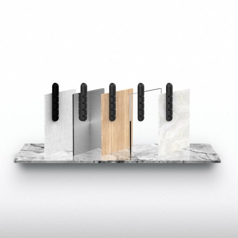 Samoprzylepny organizer na 4 kable przewody Zestaw 2szt czarny Samoprzylepny organizer na 4 kable przewody Zestaw 2szt czarny