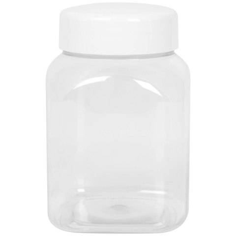 Słoik kwadratowy z pokrywką gwint 63/485 transparentny 500ml