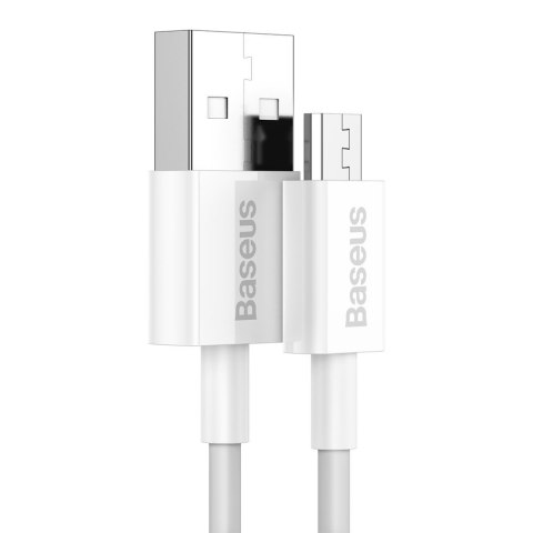 Superior kabel przewód USB microUSB do szybkiego ładowania 2A 1m biały Superior kabel przewód USB microUSB do szybkiego ładowania 2A 1m biały
