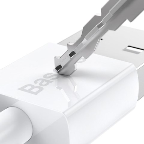 Superior kabel przewód USB microUSB do szybkiego ładowania 2A 1m biały Superior kabel przewód USB microUSB do szybkiego ładowania 2A 1m biały