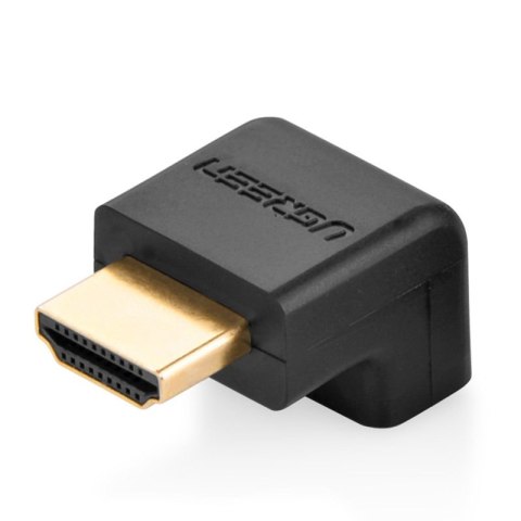 Wtyczka kątowa łącznik do kabla przewodu HDMI czarny Wtyczka kątowa łącznik do kabla przewodu HDMI czarny