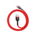 Wytrzymały elastyczny kabel przewód USB USB-C QC3.0 3A 0.5M czerwony Wytrzymały elastyczny kabel przewód USB USB-C QC3.0 3A 0.5M czerwony