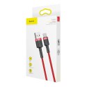 Wytrzymały elastyczny kabel przewód USB USB-C QC3.0 3A 0.5M czerwony Wytrzymały elastyczny kabel przewód USB USB-C QC3.0 3A 0.5M czerwony