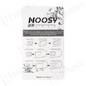 Zestaw adapterów do kart nano micro SIM Noosy + kluczyk biały Zestaw adapterów do kart nano micro SIM Noosy + kluczyk biały
