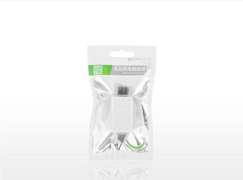 Złączka łącznik kabli sieciowych skrętki RJ45 biały Złączka łącznik kabli sieciowych skrętki RJ45 biały