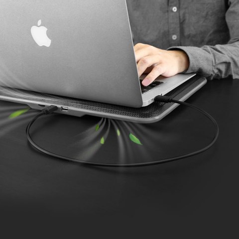 Elastyczny giętki kabel przewód USB 2.0 480Mb/s 1.5m czarny Elastyczny giętki kabel przewód USB 2.0 480Mb/s 1.5m czarny