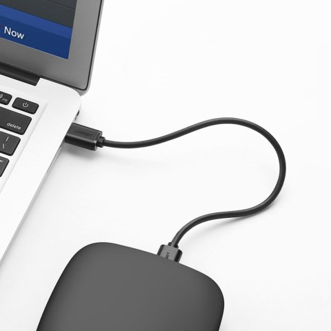 Elastyczny giętki kabel przewód USB 2.0 480Mb/s 1.5m czarny Elastyczny giętki kabel przewód USB 2.0 480Mb/s 1.5m czarny