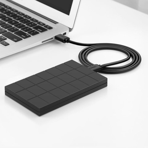 Elastyczny giętki kabel przewód USB 2.0 480Mb/s 1.5m czarny Elastyczny giętki kabel przewód USB 2.0 480Mb/s 1.5m czarny