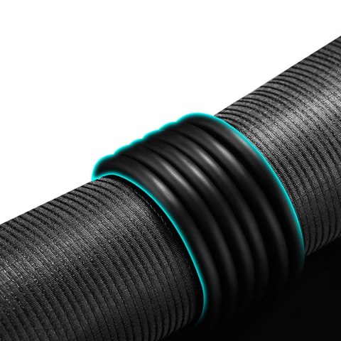 Elastyczny giętki kabel przewód USB 2.0 480Mb/s 1.5m czarny Elastyczny giętki kabel przewód USB 2.0 480Mb/s 1.5m czarny