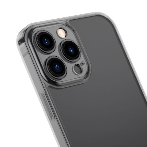 Etui pokrowiec do iPhone 13 Pro sztywna obudowa z żelową ramką czarny Etui pokrowiec do iPhone 13 Pro sztywna obudowa z żelową ramką czarny