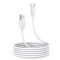 Kabel do ładowania i transmisji danych USB-A - USB-C 3A 2m biały