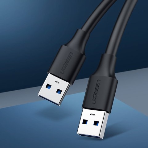 Kabel przewód USB 2.0 męski 2m czarny