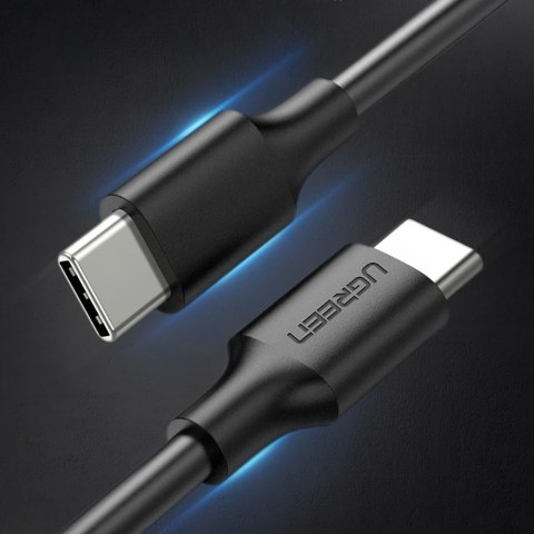 Kabel przewód USB-C do ładowania i transferu danych 3A 0.5m czarny
