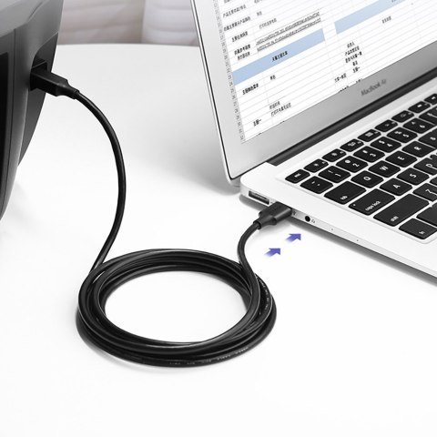 Kabel przewód USB Typ B do drukarki męski - USB 2.0 męski 480Mbps 2m czarny