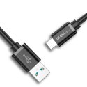 Kabel przewód USB - USB Typ C Super Fast Charge 1 m czarny Kabel przewód USB - USB Typ C Super Fast Charge 1 m czarny