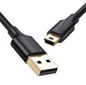 Kabel przewód USB - mini USB 480 Mbps 1.5m czarny
