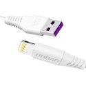 Kabel przewód do telefonów iPhone USB - Lightning 5A 1m biały Kabel przewód do telefonów iPhone USB - Lightning 5A 1m biały