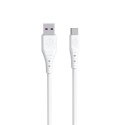 Kabel przewód elastyczny USB - USB-C 6A 1m biały Kabel przewód elastyczny USB - USB-C 6A 1m biały