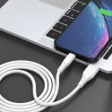 Kabel przewód elastyczny USB - USB-C 6A 1m biały Kabel przewód elastyczny USB - USB-C 6A 1m biały