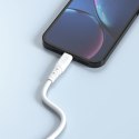 Kabel przewód elastyczny USB - USB-C 6A 1m biały Kabel przewód elastyczny USB - USB-C 6A 1m biały
