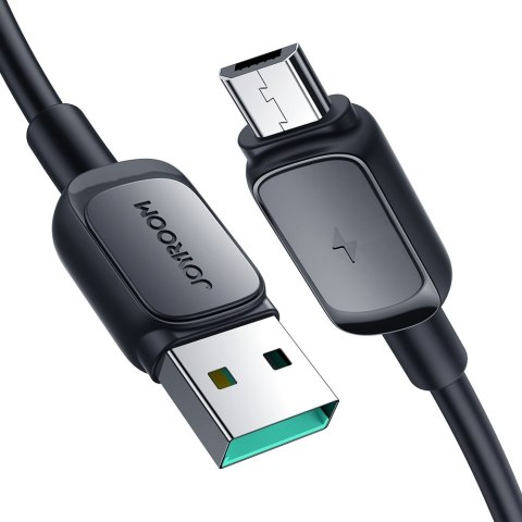 Kabel przewód microUSB - USB 2.4A 480Mbps 2m czarny Kabel przewód microUSB - USB 2.4A 480Mbps 2m czarny