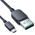 Kabel przewód microUSB - USB 2.4A 480Mbps 2m czarny Kabel przewód microUSB - USB 2.4A 480Mbps 2m czarny