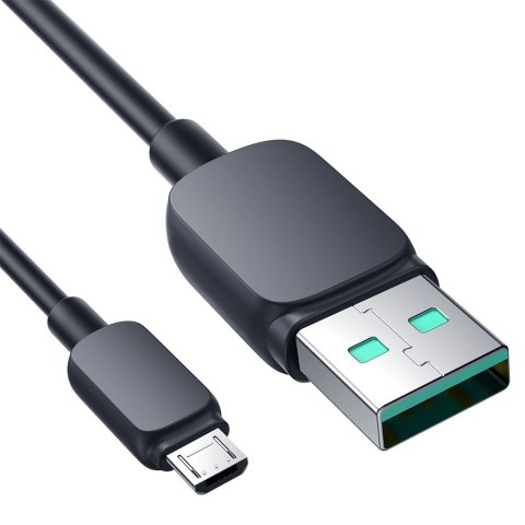 Kabel przewód microUSB - USB 2.4A 480Mbps 2m czarny Kabel przewód microUSB - USB 2.4A 480Mbps 2m czarny
