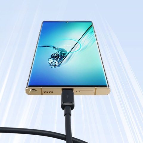 Kabel przewód microUSB - USB 2.4A 480Mbps 2m czarny Kabel przewód microUSB - USB 2.4A 480Mbps 2m czarny