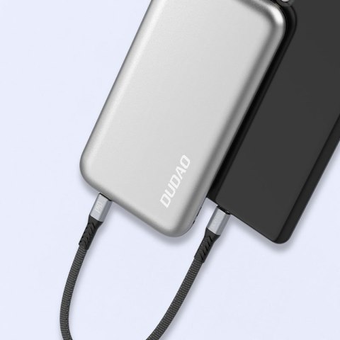 Kabel przewód płaski króki USB-C - USB-C L10C PD 100W 23cm czarny Kabel przewód płaski króki USB-C - USB-C L10C PD 100W 23cm czarny