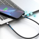 Kabel przewód płaski krótki do iPhone USB-C - Lightning L10P PD 20W 23cm czarny Kabel przewód płaski krótki do iPhone USB-C - Lightning L10P PD 20W 23cm czarny